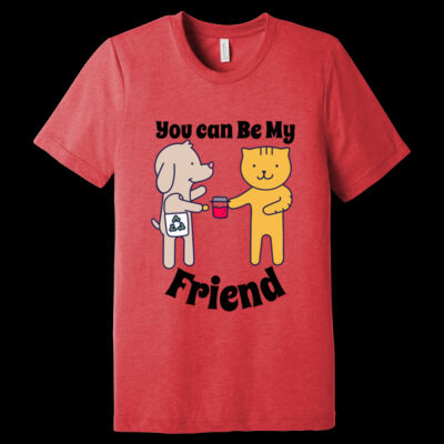 Avis you can be my friend- Unisex Triblend Tee (Retail Quality) Thumbnail