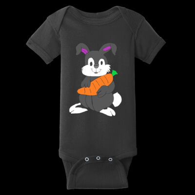 Avis Bunny - Infant Short Sleeve Baby Rib Bodysuit Thumbnail