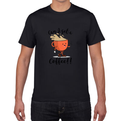 Avis Can I get a coffee - Premium Cotton Tee Thumbnail